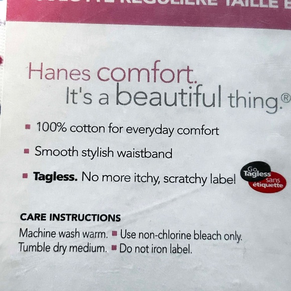 6 LOW RISE BRIEFS, 100% COTTON 6 COLOURS, SIZE 3X, HANES, IN ORIGINAL BAG, SEALE - Picture 2 of 6